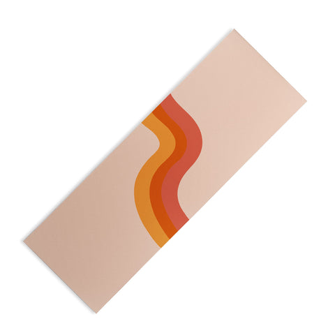 Doodle By Meg Retro Rainbow Stripes Yoga Mat