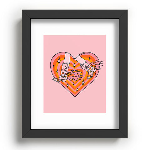 Doodle By Meg Running Cowgirl Recessed Framing Rectangle