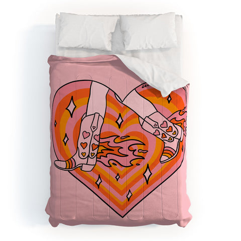 Doodle By Meg Running Cowgirl Comforter