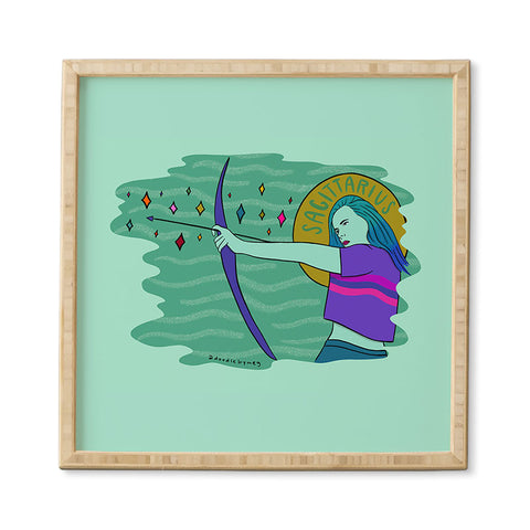 Doodle By Meg Sagittarius Babe Framed Wall Art