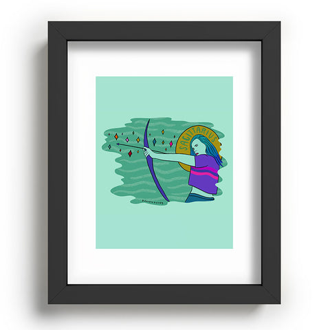 Doodle By Meg Sagittarius Babe Recessed Framing Rectangle