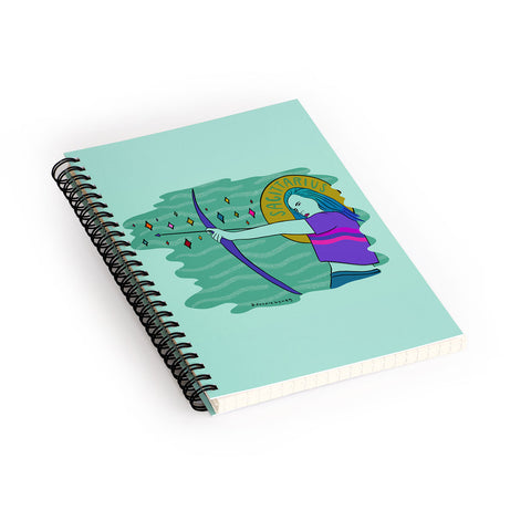 Doodle By Meg Sagittarius Babe Spiral Notebook