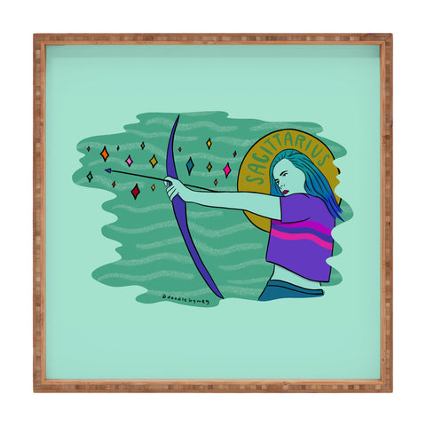 Doodle By Meg Sagittarius Babe Square Tray