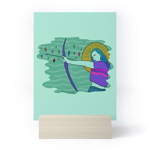 Doodle By Meg Sagittarius Babe Mini Art Print