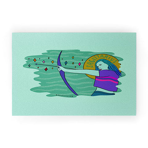 Doodle By Meg Sagittarius Babe Welcome Mat