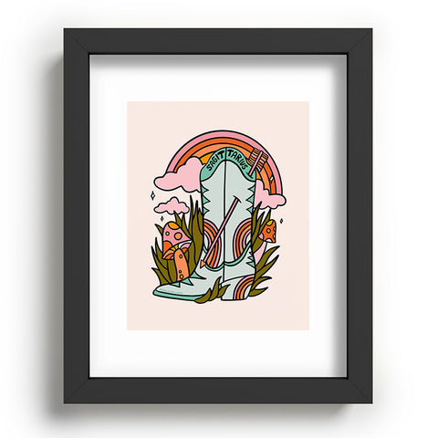 Doodle By Meg Sagittarius Cowboy Boot Recessed Framing Rectangle