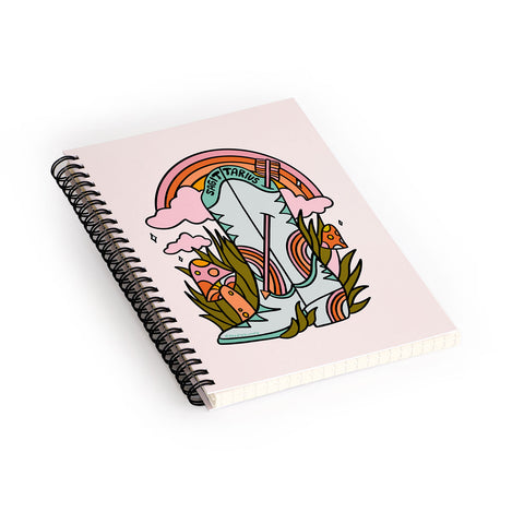 Doodle By Meg Sagittarius Cowboy Boot Spiral Notebook