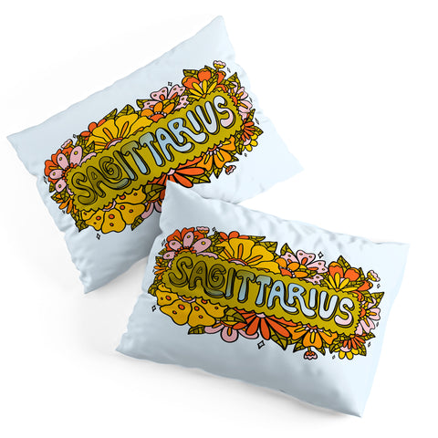 Doodle By Meg Sagittarius Flowers Pillow Shams