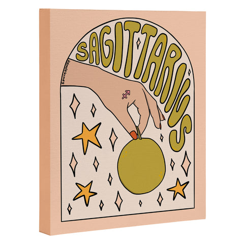 Doodle By Meg Sagittarius Guava Art Canvas