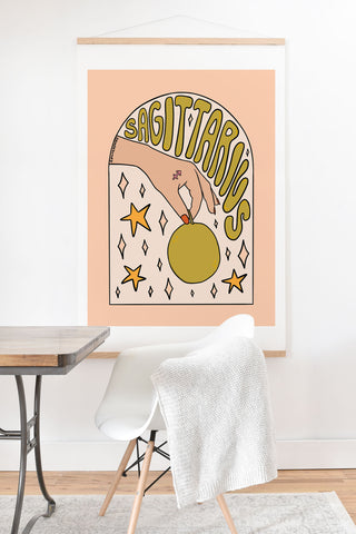 Doodle By Meg Sagittarius Guava Art Print And Hanger