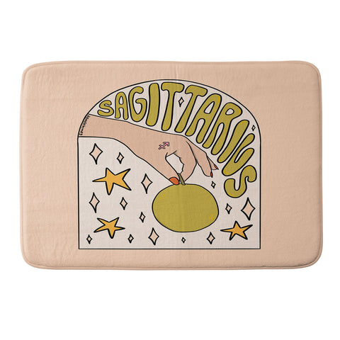 Doodle By Meg Sagittarius Guava Memory Foam Bath Mat
