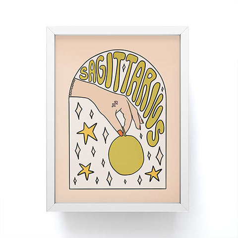 Doodle By Meg Sagittarius Guava Framed Mini Art Print