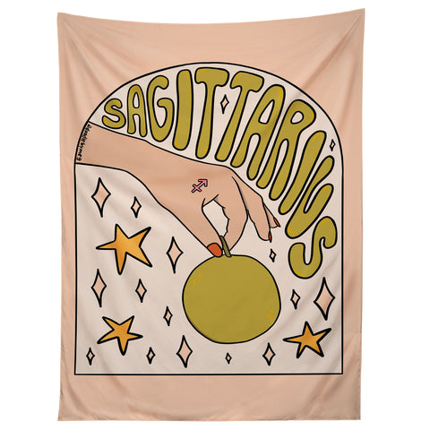 Doodle By Meg Sagittarius Guava Tapestry