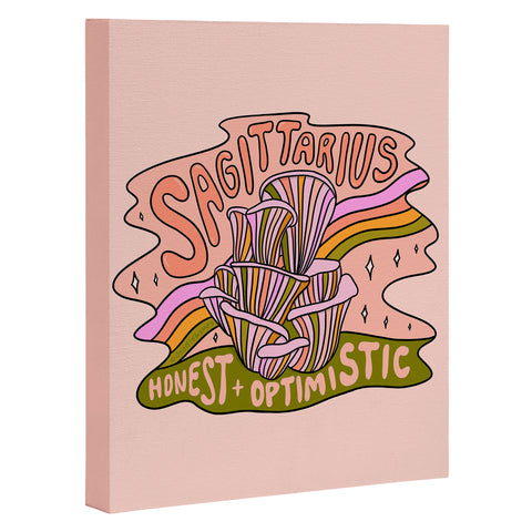 Doodle By Meg Sagittarius Mushroom Art Canvas
