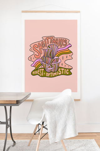 Doodle By Meg Sagittarius Mushroom Art Print And Hanger