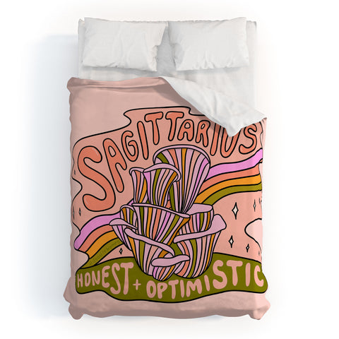 Doodle By Meg Sagittarius Mushroom Duvet Cover