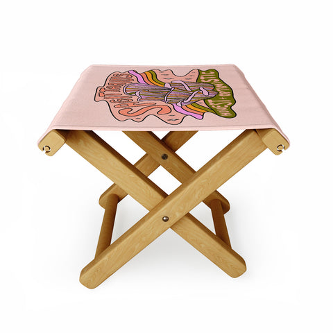 Doodle By Meg Sagittarius Mushroom Folding Stool