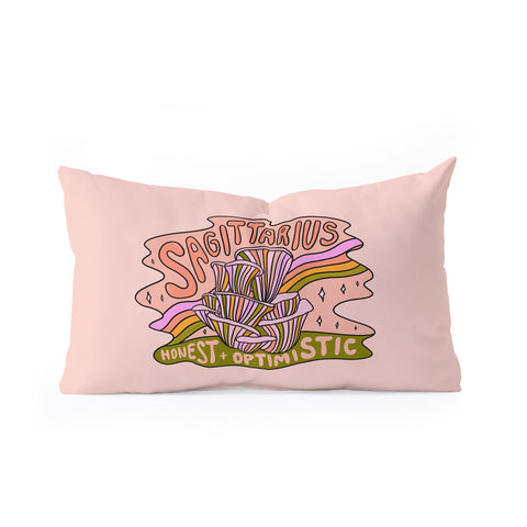 Doodle By Meg Sagittarius Mushroom Oblong Throw Pillow