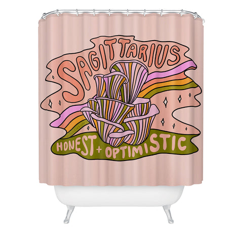 Doodle By Meg Sagittarius Mushroom Shower Curtain