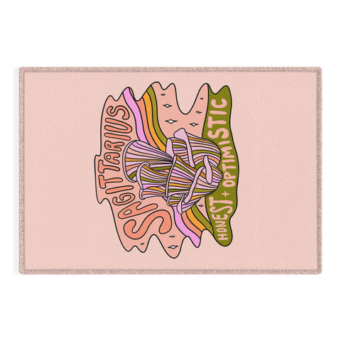 Doodle By Meg Sagittarius Mushroom Outdoor Rug