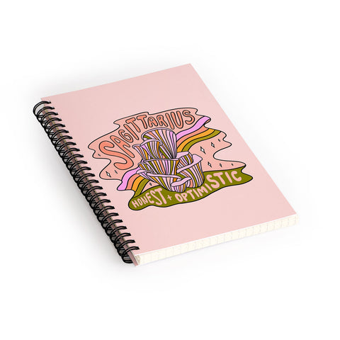 Doodle By Meg Sagittarius Mushroom Spiral Notebook