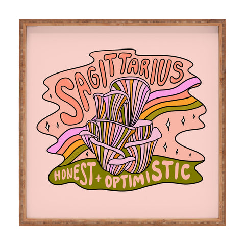 Doodle By Meg Sagittarius Mushroom Square Tray