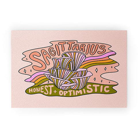 Doodle By Meg Sagittarius Mushroom Welcome Mat