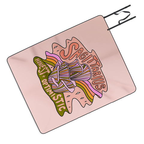 Doodle By Meg Sagittarius Mushroom Picnic Blanket