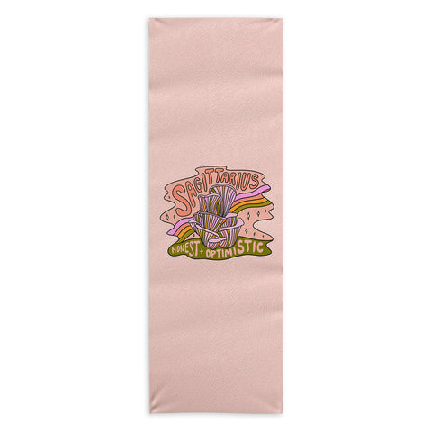 Doodle By Meg Sagittarius Mushroom Yoga Towel