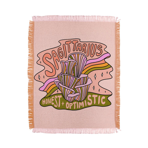 Doodle By Meg Sagittarius Mushroom Throw Blanket