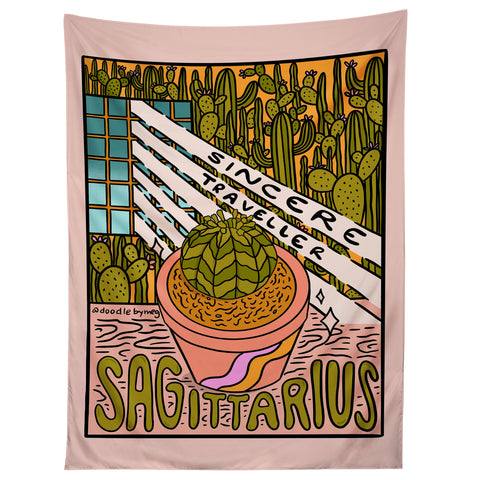 Doodle By Meg Sagittarius Plant Tapestry