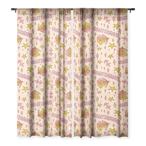 Doodle By Meg Sagittarius Print Sheer Non Repeat