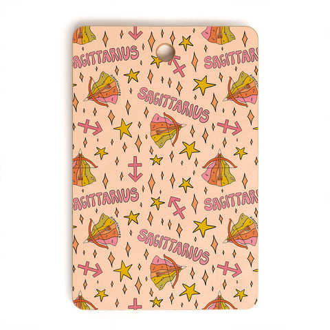 Doodle By Meg Sagittarius Print Cutting Board Rectangle