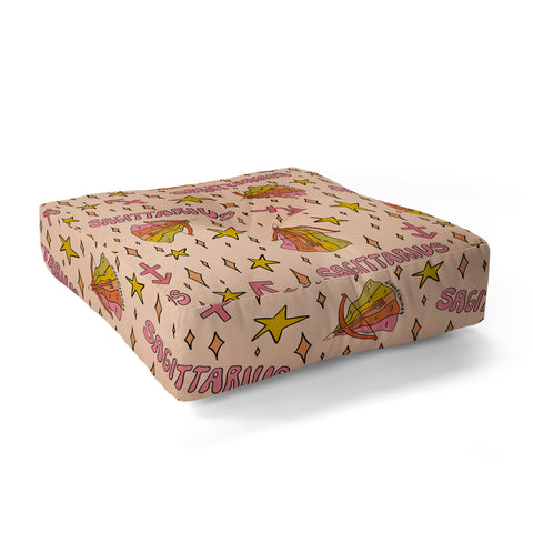 Doodle By Meg Sagittarius Print Floor Pillow Square