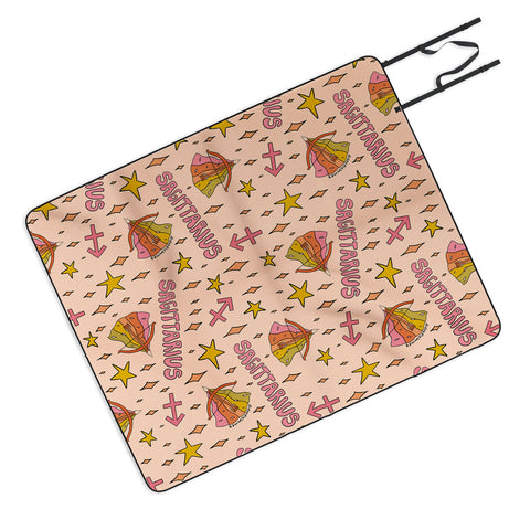 Doodle By Meg Sagittarius Print Picnic Blanket