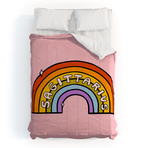 Doodle By Meg Sagittarius Rainbow Comforter