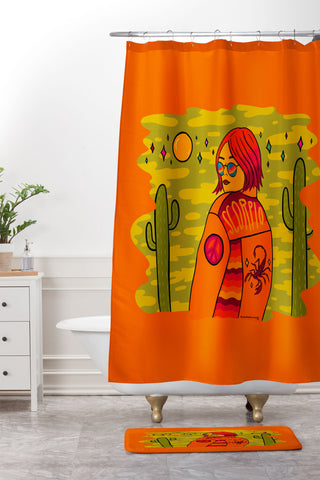 Doodle By Meg Scorpio Babe Shower Curtain And Mat
