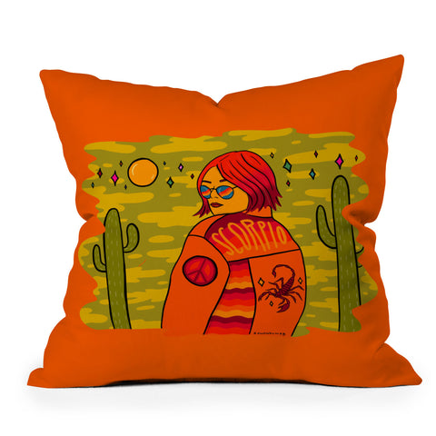 Doodle By Meg Scorpio Babe Throw Pillow