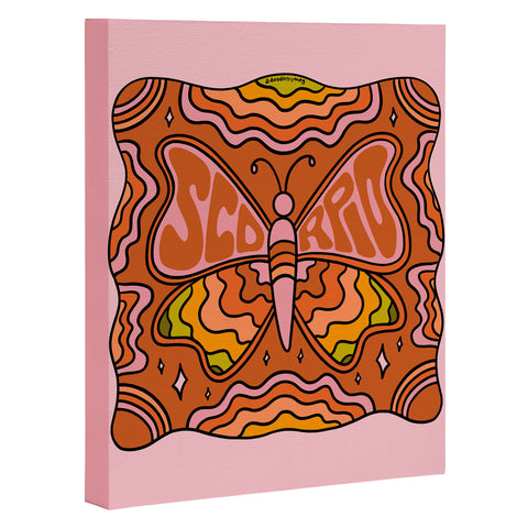 Doodle By Meg Scorpio Butterfly Art Canvas