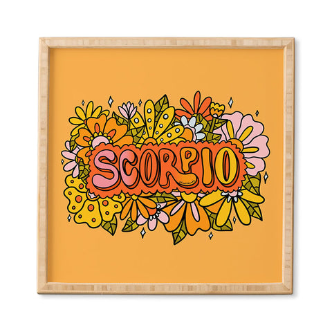Doodle By Meg Scorpio Flowers Framed Wall Art
