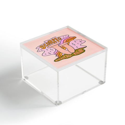 Doodle By Meg Scorpio Mushroom Acrylic Box