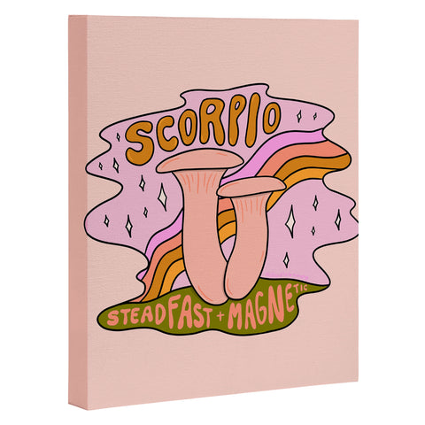 Doodle By Meg Scorpio Mushroom Art Canvas