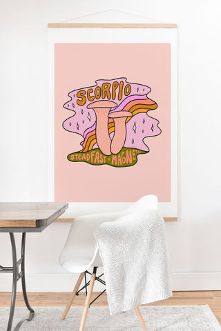 Doodle By Meg Scorpio Mushroom Art Print And Hanger