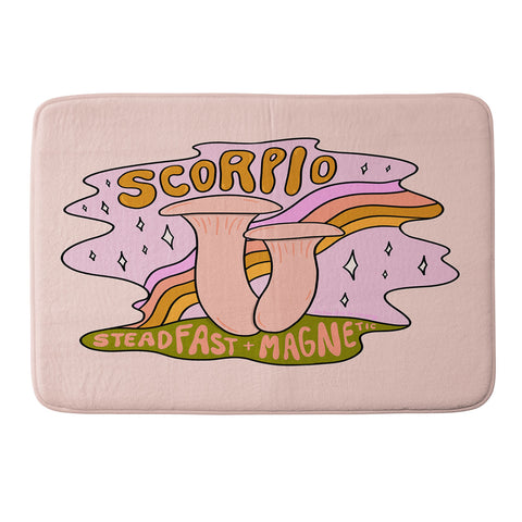 Doodle By Meg Scorpio Mushroom Memory Foam Bath Mat