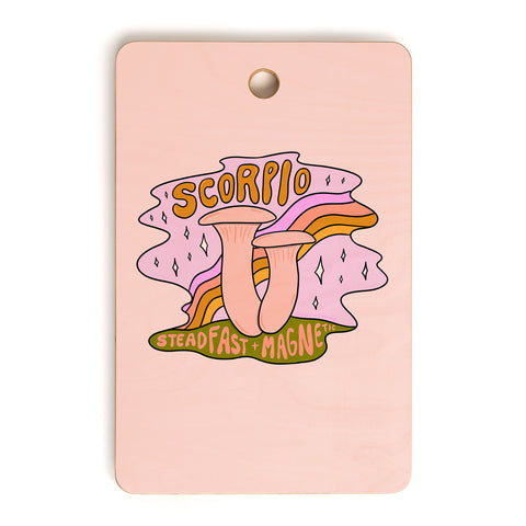 Doodle By Meg Scorpio Mushroom Cutting Board Rectangle