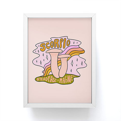 Doodle By Meg Scorpio Mushroom Framed Mini Art Print