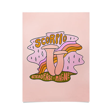 Doodle By Meg Scorpio Mushroom Poster
