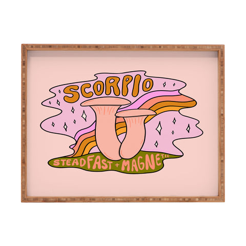Doodle By Meg Scorpio Mushroom Rectangular Tray