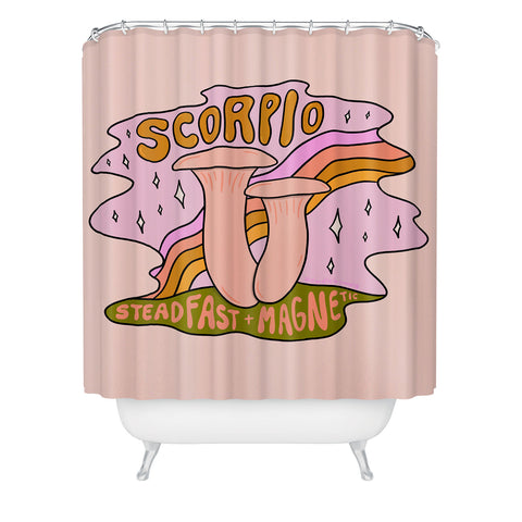 Doodle By Meg Scorpio Mushroom Shower Curtain