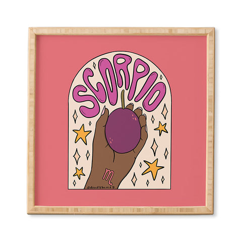 Doodle By Meg Scorpio Passion Fruit Framed Wall Art
